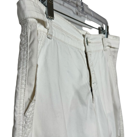 Anthropologie Hei Hei Wide Leg Cropped White Pants Size 30 Tall Boho Costal - Picture 3 of 9